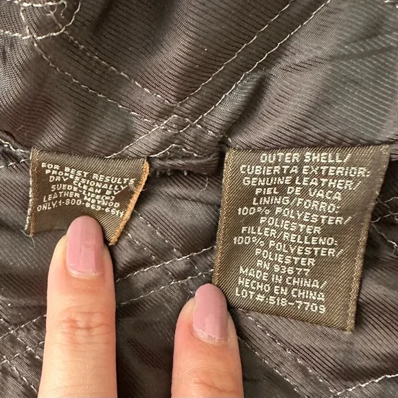 St. John's Bay Vintage Dark Brown 100% Leather Jacket - Picture 6 of 16